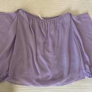 Rachel Kate Lavender Off-Shoulder Blouse